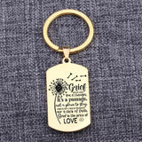 Grief Is Not A Sign Of Weakness Stainless Steel Keychain