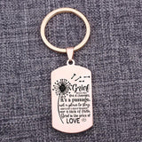 Grief Is Not A Sign Of Weakness Stainless Steel Keychain