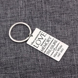 Memorial Jewelry Keychain for Mom Dad Grandpa Grandma