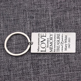 Memorial Jewelry Keychain for Mom Dad Grandpa Grandma