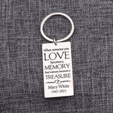 Memorial Jewelry Keychain for Mom Dad Grandpa Grandma