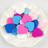 50Pcs Heart-shaped Wooden Beads Kids DIY Bead Jewelry Toy Accessories