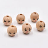 Smiley Wooden Beads for Bracelet Making DIY Crafts
