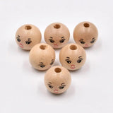 Smiley Wooden Beads for Bracelet Making DIY Crafts