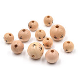 Smiley Wooden Beads for Bracelet Making DIY Crafts