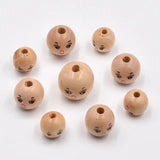 Smiley Wooden Beads for Bracelet Making DIY Crafts