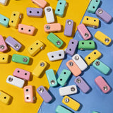 30pcs Colorful Inlaid Diamond Enamel Beads for Bracelets Making