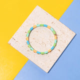 25pcs 8x8mm Diamond Inlaid Colorful Tila Beads for Jewelry Making DIY