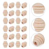 50pcs DIY Wood Beads for Bracelet Making, Wooden Bead Projects
