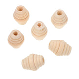 50pcs DIY Wood Beads for Bracelet Making, Wooden Bead Projects