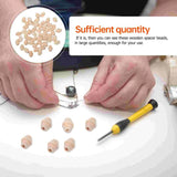 50pcs DIY Wood Beads for Bracelet Making, Wooden Bead Projects