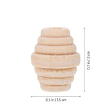 50pcs DIY Wood Beads for Bracelet Making, Wooden Bead Projects