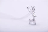 925 Silver Deer Necklace Pendant for Women Gift