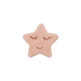 5pcs Baby Beech Star Moon Smiley Shape Tooth DIY Nipple Chain Tooth Bracelet