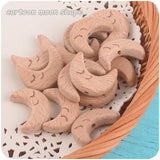 5pcs Baby Beech Star Moon Smiley Shape Tooth DIY Nipple Chain Tooth Bracelet