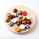 50Pcs Colorful Semicircle Beads DIY Natural Wood Beaded Jewelry Baby Toys