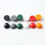 50Pcs Colorful Semicircle Beads DIY Natural Wood Beaded Jewelry Baby Toys