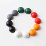 50Pcs Colorful Semicircle Beads DIY Natural Wood Beaded Jewelry Baby Toys