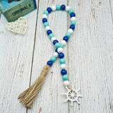Ocean Series Beads Hemp Rope Tassel Pendant For DIY Jewelry Making