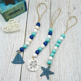 Ocean Series Beads Hemp Rope Tassel Pendant For DIY Jewelry Making