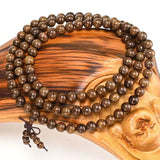 Natural Sandalwood Wooden Prayer Beads Bracelets Buddhist Buddha Meditation