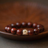 Pterocarpus Santalinus Zodiac Bracelet Lucky Beads Crafts