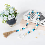 Ocean Series Wooden Bead String Anchor Rudder Tag Tassel Beaded DIY Kids Toys
