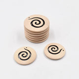 10Pcs Bohemian Style Wood Chips Hanging Earring Ornaments