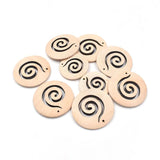 10Pcs Bohemian Style Wood Chips Hanging Earring Ornaments