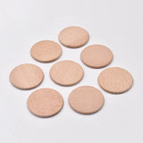 10Pcs/Pack Natural Beech Wood Disc Solid Wooden Chip Kids Handicraft Accessories