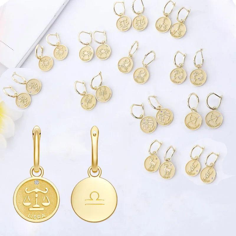 12 Zodiac Animal Earrings Personality Women Earring