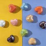 10pcs Heart Shape Ceramic Charms For Jewelry Making Beads Boho Porcelain Beads