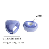 10pcs Heart Shape Ceramic Charms For Jewelry Making Beads Boho Porcelain Beads