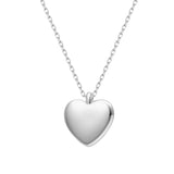 Trustdavis 925 Silver Romantic Heart Pendant Necklace For Women Wedding