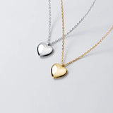 Trustdavis 925 Silver Romantic Heart Pendant Necklace For Women Wedding