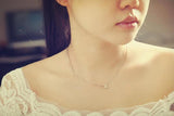 925 Silver Star Necklace Pendant Lady Gift