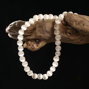 4-12mm Natural Multicolor Cat's Eye Beads Loose Spacer Beads for DIY Bracelet