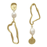Long Baroque Pearl Earrings French Retro Jewelry Party Accessories