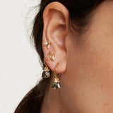 925 Silver Crystal Zircon Stud Earrings Women Jewelry