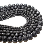 Natural Stone Round Bead 4/6/8/10/12mm Stripe Agate Tiger Eye Crystal Amethyst
