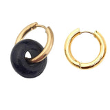 Bohemian Stone Dangle Hoop Earrings Statement Oorbel Jewelry