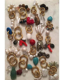 Bohemian Stone Dangle Hoop Earrings Statement Oorbel Jewelry