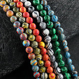 Malachite Beads Loose Spacer Beads for Jewelry Making DIY 15 Inch