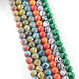 Malachite Beads Loose Spacer Beads for Jewelry Making DIY 15 Inch