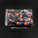 Halloween Wooden Beads Wreath Spider Hat DIY Party Decor