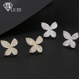 Butterfly CZ Zirconia Stud Earrings for Women