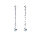 Cubic Zircon Long Shape Earrings for Women