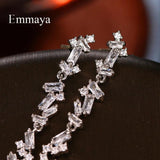Cubic Zircon Long Shape Earrings for Women