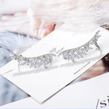 925 Silver Zirconia Angel Wings Stud Earrings For Women