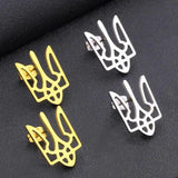 Ukraine Earrings for Women Girls Silver Ethnic Jewelry